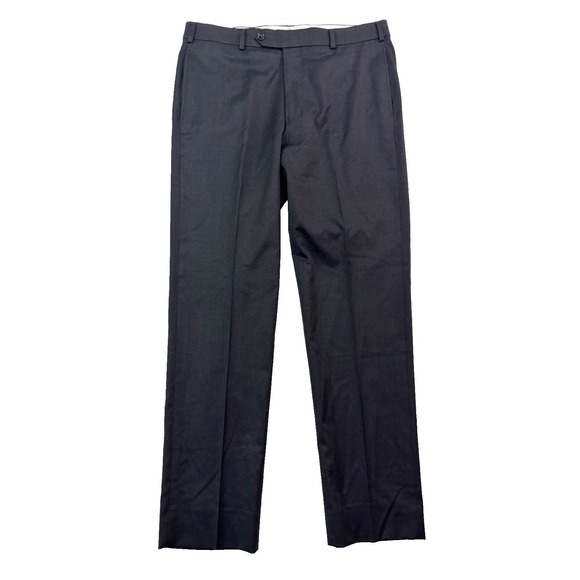 Brooks Brothers 36x32 Charcoal Dress Suit Pants Flat Front Reda Wool Regent Fit